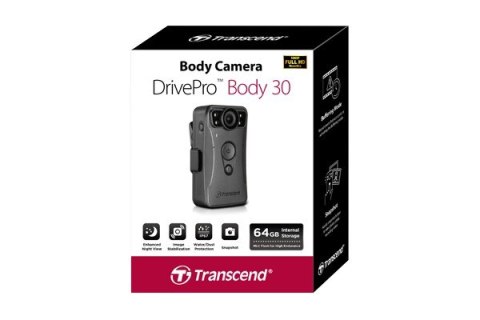 Transcend DrivePro Body 30 aparat do fotografii sportowej Full HD Wi-Fi 130 g