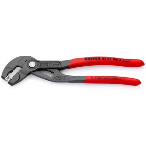 KNIPEX SZCZYPCE NASTAWNE 180mm DO OPASEK Z TASMY SPRĘŻYNOWEJ