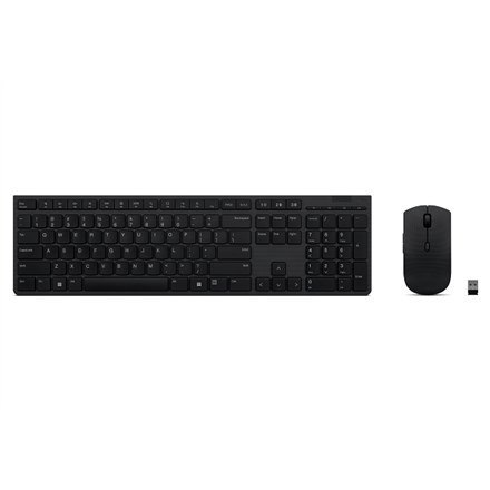 Lenovo 4X31K03968 klawiatura Dołączona myszka Biuro RF Wireless + Bluetooth US English Szary