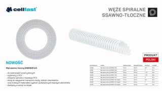 C.WĄŻ SSAWNO-TŁOCZNY DO POMP 38mm x 25mb BEZBARWNY ENERGO-FLEX