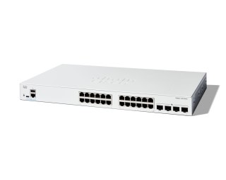 Cisco C1300-24T-4X łącza sieciowe Zarządzany L2/L3 Gigabit Ethernet (10/100/1000) Biały