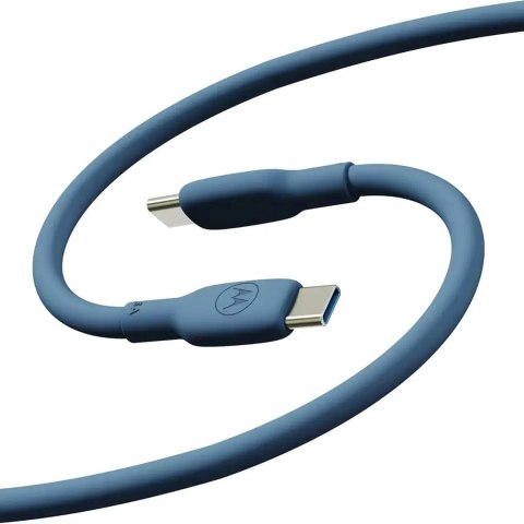 Motorola Silicone Cable C-C 5A 2m, Blue