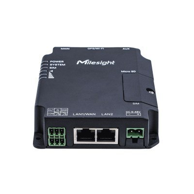 Milesight UR32-L04AF-W-485 router bezprzewodowy Fast Ethernet Jedna częstotliwości (2,4 GHz) 4G Czarny