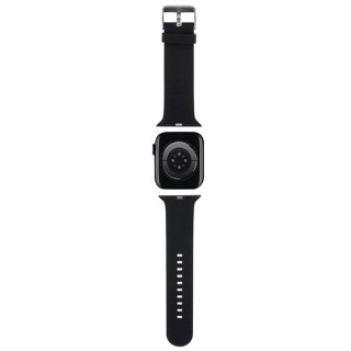 Karl Lagerfeld Pasek KLAWMSLKNK Apple Watch 38/40/41mm czarny/black strap 3D Rubber Karl Head