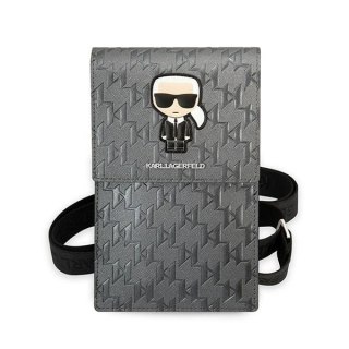 Karl Lagerfeld Torebka KLWBSAMIPG srebrny/silver Ikonik Karl Monogram Patch