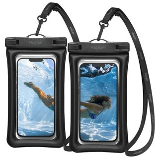 Spigen Waterproof Case A610 Universal 2szt Czarny/Black AMP04527