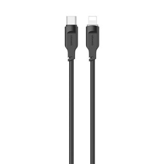 USAMS Kabel USB-C na Lightning 20W 1,2m PD Fast Charging Lithe Series czarny/black SJ566USB01 (US-SJ566)