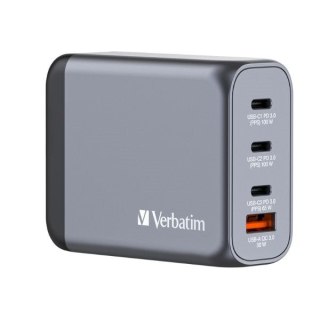 Verbatim Ładowarka sieciowa GaN 100W 3xUSB-C/USB-A + Adapter EU/UK/US GNC-100 32202