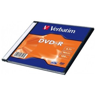 Verbatim Płyta DVD-R 4.7GB 16x AZO srebrny/matt silver 1szt 43547