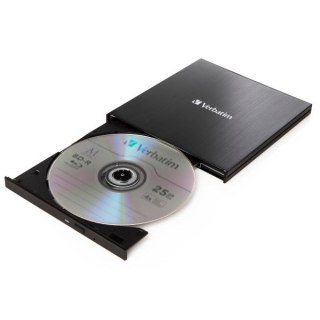 Verbatim Zewnętrzna nagrywarka Slimline Blu-ray + kabel USB 3.0 czarny/black 43890