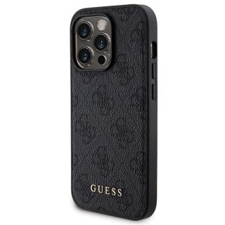 Zestaw Guess GUBPM5P13X4GEMGK iPhone 13 Pro Max 6.7" hardcase + Powerbank 5000mAh MagSafe czarny/black 4G Metal Logo