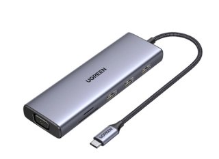 Ugreen adapter CM498 15600 USB-C - 3x USB-A 3.0 / HDMI / VGA / RJ45