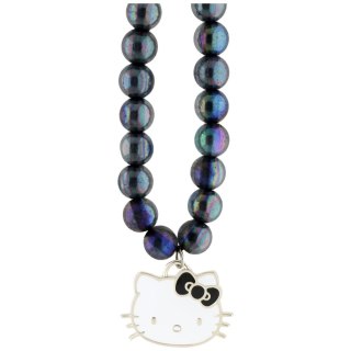 Zawieszka na telefon Hello Kitty Pearls Kitty Head czarny