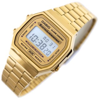 ZEGAREK MĘSKI CASIO A168WG-9W (zd088b) - KLASYKA + BOX