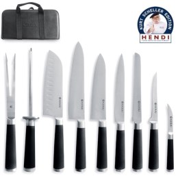 Zestaw noży szefa kuchni Kurta Schellera edition 9 elementów - Hendi 975770 Hendi