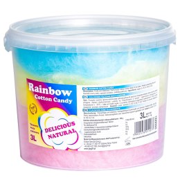 Kolorowa tęczowa wata cukrowa Rainbow Cotton Candy 3L GSG24