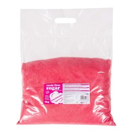 Kolorowy smakowy cukier do waty cukrowej czerwony o smaku truskawkowym 5kg GSG24