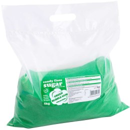 Kolorowy cukier do waty cukrowej zielony o smaku gumy balonowej 5kg GSG24
