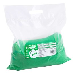 Kolorowy cukier do waty cukrowej zielony o smaku kiwi 5kg GSG24