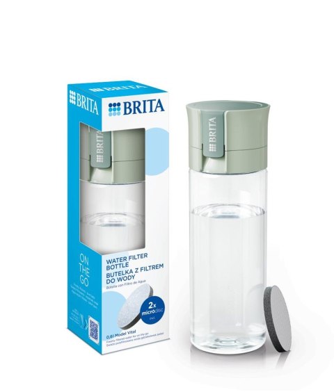 Butelka filtrująca Brita Vital pastelowa zieleń 2 dyski