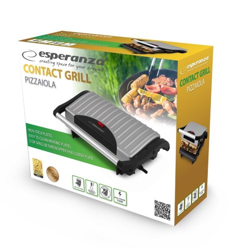 Grill elektryczny Esperanza Pizzaiola EKG005 (stołowy-zamknięty; 750W; kolor inox)