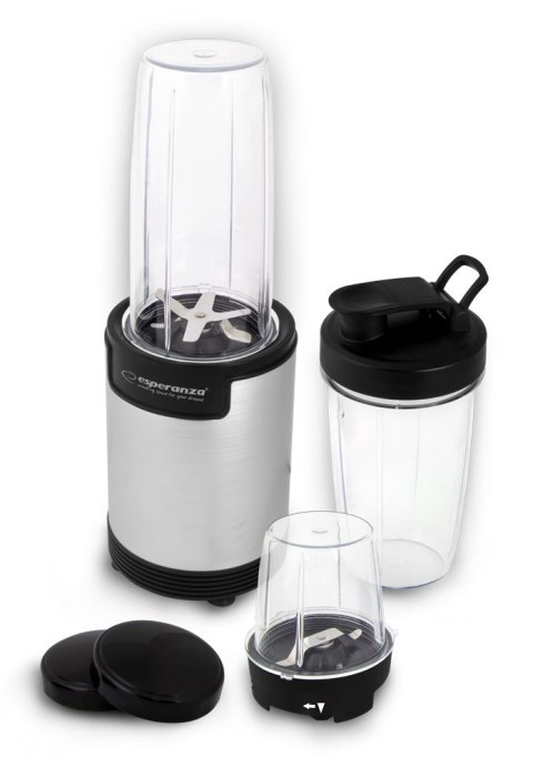 Blender sportowy do mielenia Esperanza NUTRI BOMB EKM030 (900W; kolor czarno-srebrny)