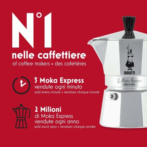 Kawiarka BIALETTI Moka Express (kolor srebrny)