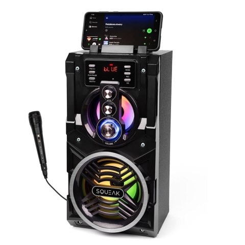 SQUEAK BEATBOXER BLUETOOTH 5.1 SPEAKER - GŁOŚNIK BLUETOOTH Z KARAOKE, RADIO FM, MICROSD, AUX I USB SQ1000