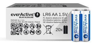 EVERACTIVE BATERIE ALKALICZNE AA/LR6 LIMITED BLUE ALKALINE - 40 SZTUK ALEV6S2BK