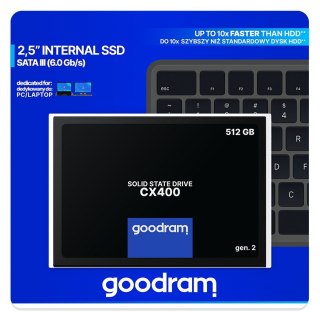 DYSK SSD GOODRAM 512GB Gen. 2 SATA III 2,5 CX400