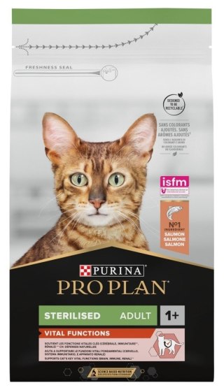 PURINA PRO PLAN STERILISED OPTIRENAL bogata w łososia - sucha karma dla kota - 1,5kg