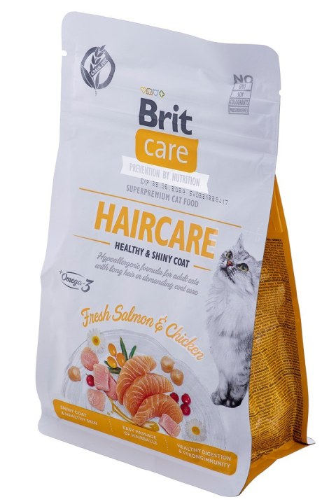 BRIT Care Grain-Free Adult Haircare Healthy&Shiny Coat - sucha karma dla kota - 400 g