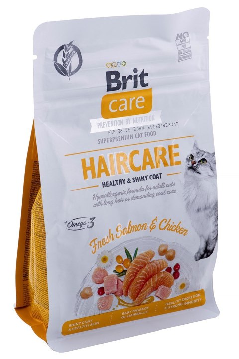 BRIT Care Grain-Free Adult Haircare Healthy&Shiny Coat - sucha karma dla kota - 400 g