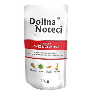 DOLINA NOTECI Premium bogata w wołowinę - mokra karma dla psa - 150g