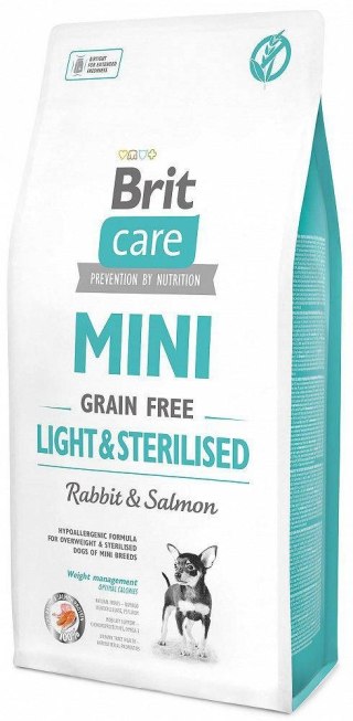 Brit Care Mini Grain Free Light&Sterilised - sucha karma dla psów dorosłych małych ras z nadwagą i po sterylizacji - 2 kg