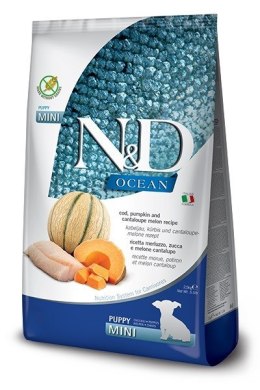 FARMINA N&D Ocean Dog Cod, Pumpkin, Cantaloupe Melon Puppy Mini - sucha karma dla psa - 2.5 kg