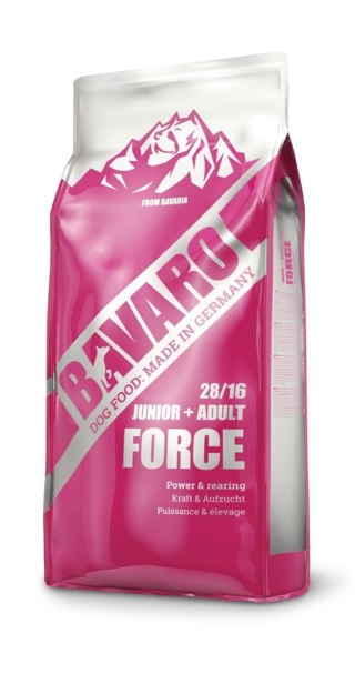 Josera Bavaro Force 28/16 - karma dla psów i szczeniąt aktywnych - 18 kg