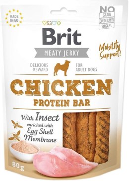 Brit Jerky Chicken Protein Bar with instect - Kurczak - przysmak dla psa - 80 g