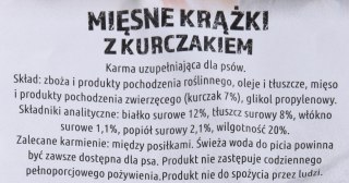 MACED MIĘSNE KRĄŻKI Z KURCZAKIEM - przysmak dla psa - 500 G