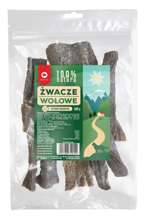 MACED Żwacze Wołowe Przysmak dla psa - 200 g