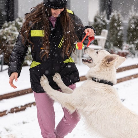 DINGO Piłka z uchwytem energy 40cm czerwona