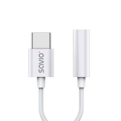 SAVIO ADAPTER USB-C - MINI JACK 3,5 MM (F) AK-51