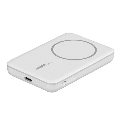 Powerbank bezprzewodowy Belkin BoostCharge Magnetic Wireless Power Bank 2.5K MagSafe Compatible 2500mAh White