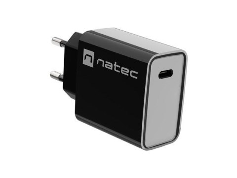 NATEC ŁADOWARKA SIECIOWA RIBERA USB-C 20W POWER DELIVERY CZARNA NUC-2060