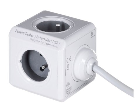 Przedłużacz allocacoc PowerCube Extended USB 2404/FREUPC (3m; kolor szary)