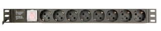 GEMBIRD LISTWA ZASILAJĄCA RACK 19" PDU EG-PDU-014 1U, 16A, 8X SCHUKO, KABEL 3M