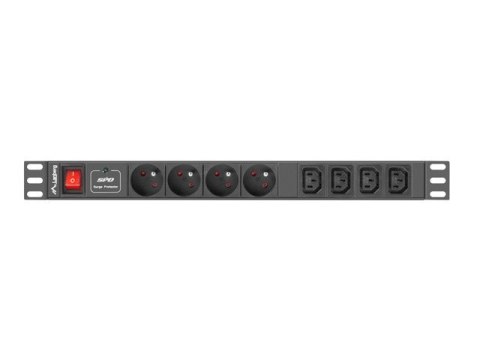 Listwa zasilająca Lanberg PDU-04E04I-0200-BK (2m; kolor czarny)