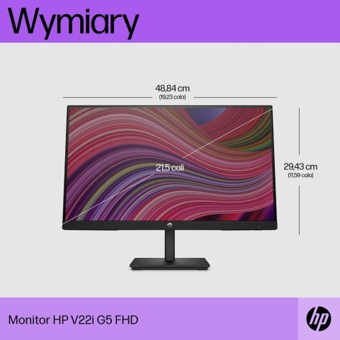 MONITOR HP LED, TN 21,5" V22i (6D8G8E9)