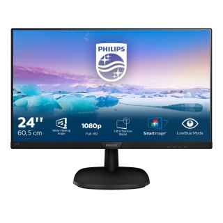 Monitor Philips 243V7QDAB/00 (23,6"; IPS/PLS; FullHD 1920x1080; HDMI, VGA; kolor czarny)