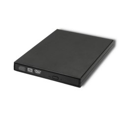 QOLTEC NAGRYWARKA DVD-RW ZEWNĘTRZNA | USB 2.0 | CZARNA